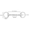 Equine Smile ES0123 Olive Head Bit Simple Broken Stainless Steel