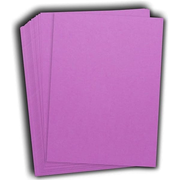 Hamilco Colored Cardstock Paper 11" x 17" Pearly Purple Color