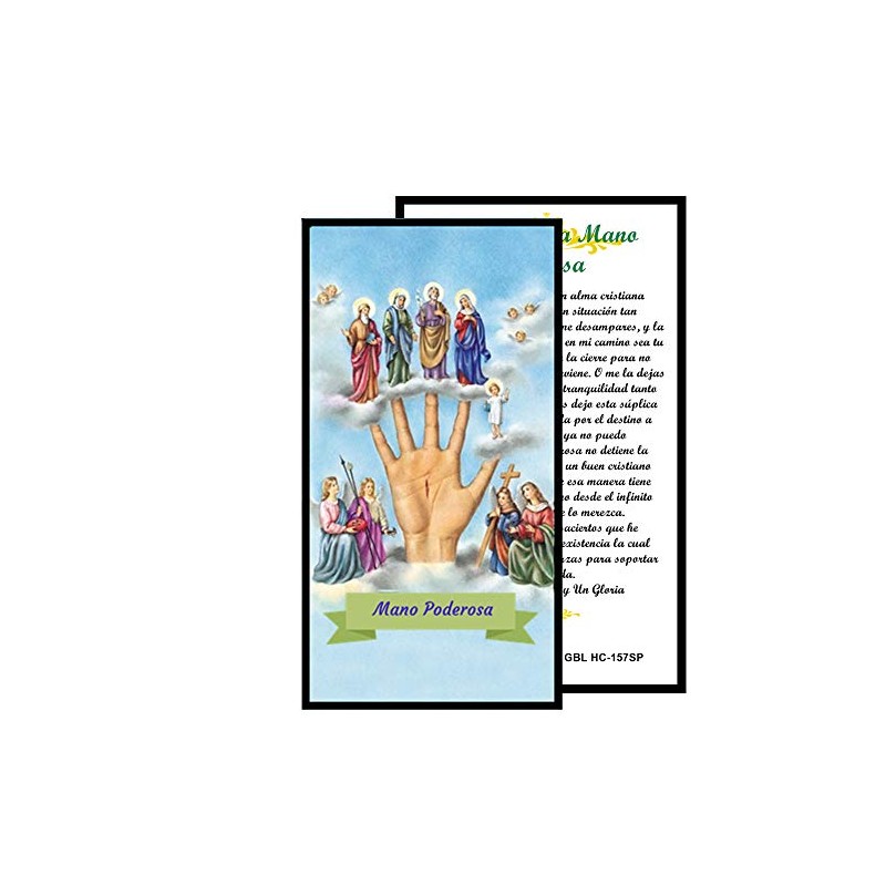 Gifts by Lulee, LLC Oracion a La Mano Poderosa Tarjeta