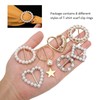 Pssopp 8 Pieces Pearl Buckles Shiny Scarf Buckle Women Girls