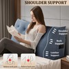 Huatean Home Headboard Pillow Queen, Backrest Triangular Wedge Pillow Headboard