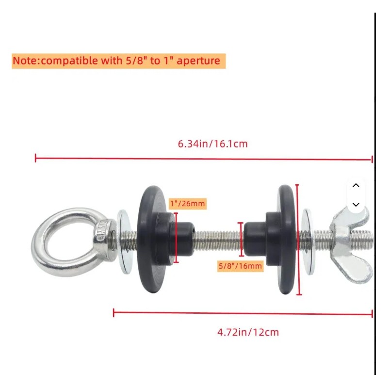 Resistance Band Hooks - Power Rack Attachments 1 Pair for