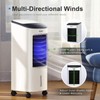 COSTWAY Evaporative Cooler, Portable Cooling Fan with Remote Control, 3-Mode,