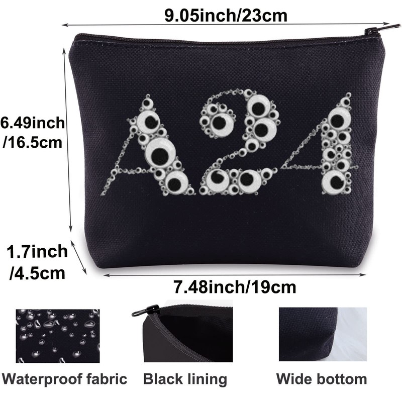 BWWKTOP Evelyn Googly Eyes - Bolsa de maquillaje A24 con