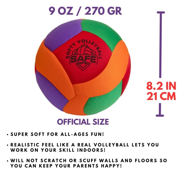 Softy Volleyball - Super Soft Designed for Pain-Free Play -
