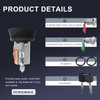 Ignition Switch Lock Cylinder&Two Door Lock Cylinder Set With 2