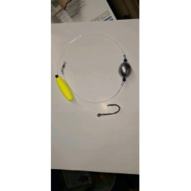 handmade 4 Pack Catfish Rig 4 oz Egg Sinker 7/0 Octopus Circle Hook