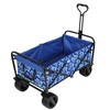 ESPIDOO 440lbs Collapsible Wagon Cart: Heavy-Duty Steel Frame & All-Terrain