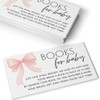 Printed Party Bring a Book Baby Shower Insert – Pink