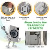 Upgraded 134550800 Affinity Washer Door Hinge with Bushings & 131763310
