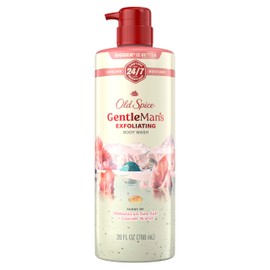 Old Spice GentleMan's Exfoliating & Moisturizing Body Wash for Men, 24/7 Shower Fresh with Long Lasting Scent, Renewing Vitamin B3 Blend, Himalayan Sea Salt + Glacier Water Scent, 26 oz