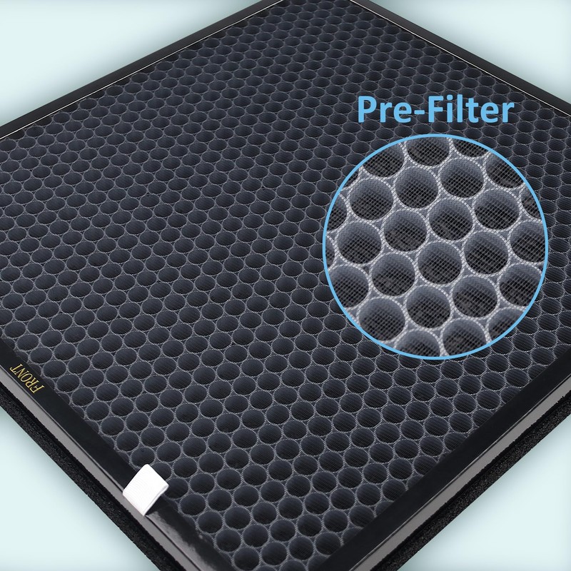 Hfunmo RFM80 True HEPA Replacement Filter for Oransi Max OVHM80,