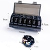 Weekly Pill Organizer 4 Time a Day，Pill Dispensers， Pill Box
