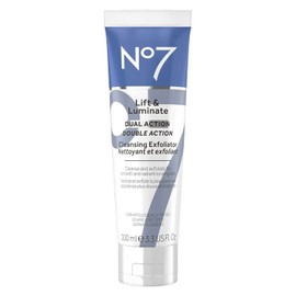 No7 Lift & Luminate Cleansing & Exfoliating Face Wash | Vitamin C, E & B5 | Pore Cleanser for Dull, Uneven Skin | 3.3 Fl Oz