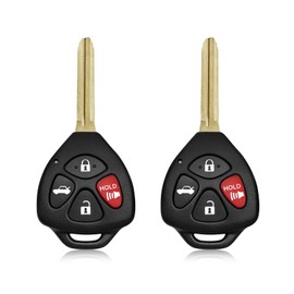 Car Key Fob Remote Keyless Entry Control HYQ12BBY 314MHz 4 Button Replacement for 2007-2010 Toyota Camry Corolla - 2 Pack