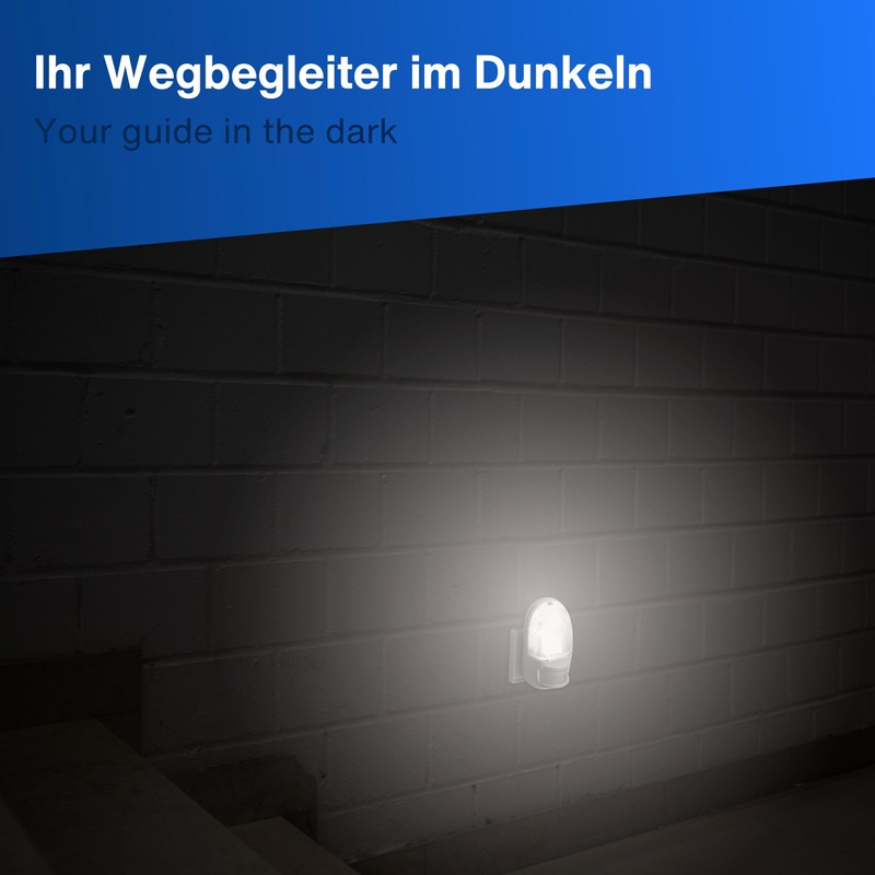 REV Night Light Socket Lamp with Motion Sensor, Detection Range