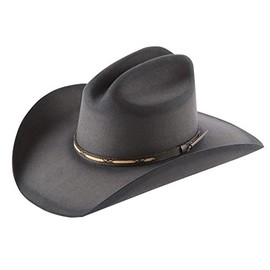 RESISTOL Grey Men's Western Hat, 7 1/8