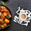 Cow Skin Pot Holder Set of 2,Heat Resistant Potholders Oven