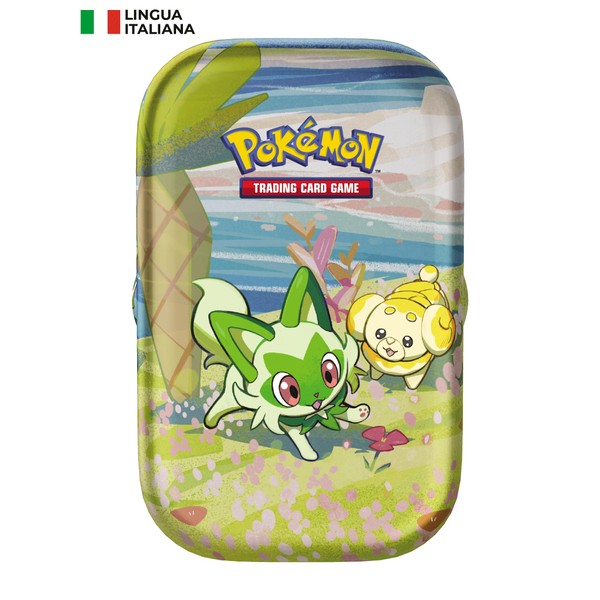 Pokémon Collectible Mini Card Paldea Friends of the Pokémon TCG - ed (Two booster packs, one illustration card and one sheet of stickers)