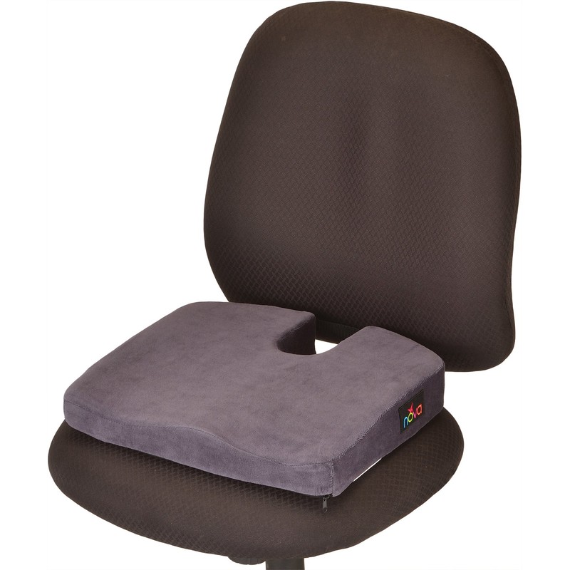NOVA Medical Products Comfort Seat Cushion, Memory Foam Coccyx Cushion
