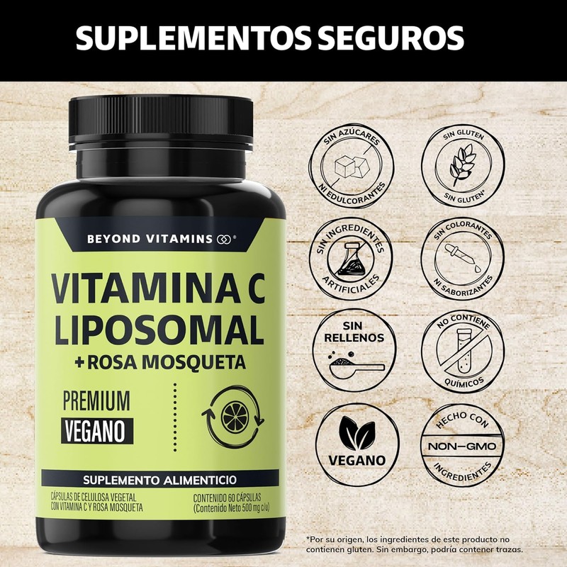 Beyond Vitamins Liposomal Vitamin C 300mg with Rose Hips -