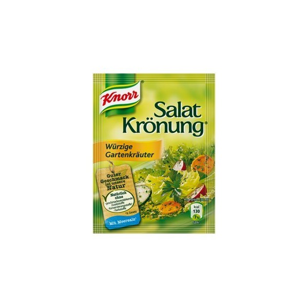Knorr Salatkrönung Würzige Gartenkräuter (aromatic garden herbals) (5 Pc.) 3 Packs