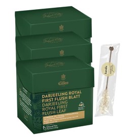 Set of 3 Tea Diamonds Darjeeling Royal First Flush by Eilles with Gourvita Moments Candy Stick