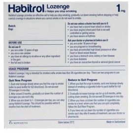 Habitrol Lozenge 1mg Nicotine Mint (216 Pieces) NEW 01/2026