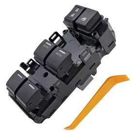 Pzeelbe Power Window Control Switch Button & Front Driver Side Door Lock Switch & Mirror Switch for 2009 2010 2011 2012 2013 2014 Acura TSX 35750TL2A12 35750-TL2-A12