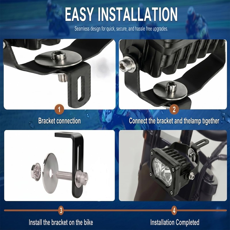 Yozma IN10 and IN10 Pro Ebike Headlight, 3-Hole Female Plug,