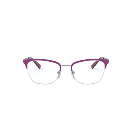 Vogue Eyewear Women's VO4144B Rectangular Prescription Eyeglass Frames, Top Violet/Silver/Demo Lens, 51 mm