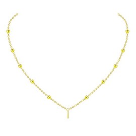 Your Always Charm Initial Necklaces for Women Dainty Gold Initial Necklace