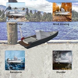 WFLNHB Boat Center Console Cover Heavy Duty 600D Replacement for Carolina Skiff Boston Whaler Mako Excel Bay Pro Wellcraft-Grey