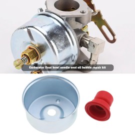 SG Store 2Sets Carburetor Float Bowl & Needle Seat Kit Primer Bulb O-Ring Repair Kit Compatible with Tecumseh 631867 631021B 631021A 631021 36045A Lawn Mower Carb