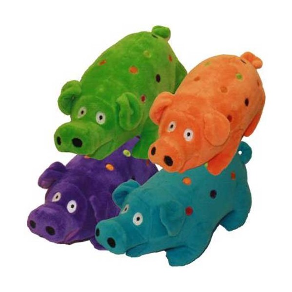 Multipet Polka Plush Pig Dog Toy3