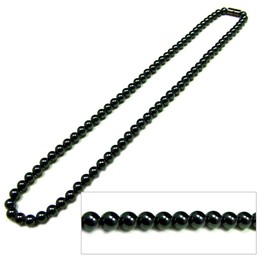 Accents Kingdom Men's Magnetic Hematite with Round Beads Necklace 20
