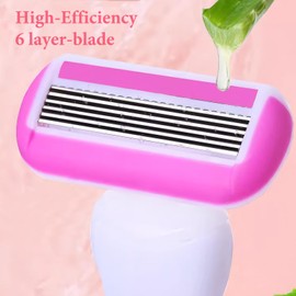 Travel Razors for Women Travel Size Toiletries for Women Skin-Adaptive Design Complete with 1 Replacement Head and Portable Case,Travel Shaver Perfect for Armpits,Arms,Bikini Area,And Legs