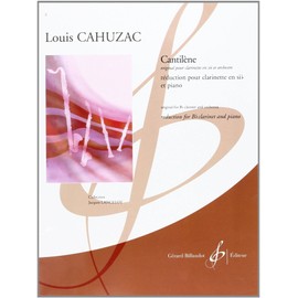 ウィットナー カユザック : カンティレーヌ (クラリネット、ピアノ) ビヨドー出版