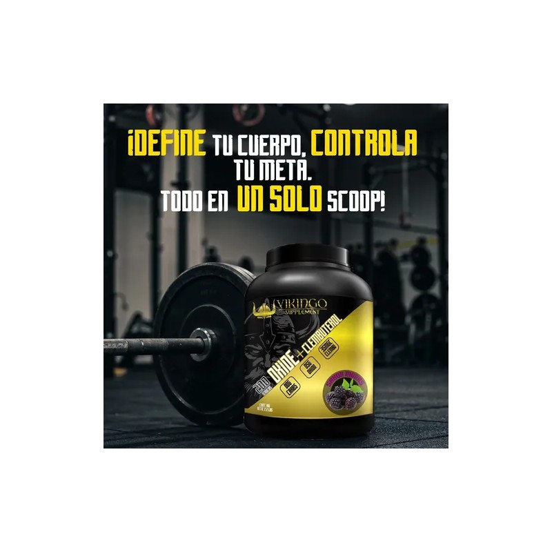 Óxido Nítrico Clembuterol Protein Vikingo 1kg Pre Entreno