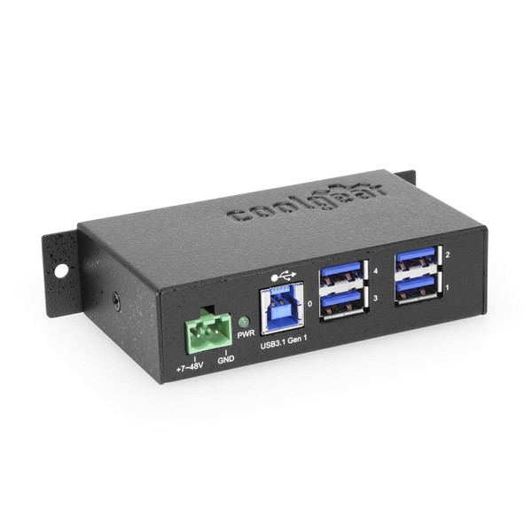 4 Port USB 3.2 Gen 1 Powered Hub w/ESD Surge
