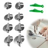 KAIYAYA Pack of 8 Sewing Machine Accessories Rolled Hem Presser
