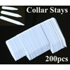 Plastic Collar Stays, Collar Stays, 3 Sizes, Plastic, 200 Pieces,