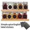 Spice Jar Labels,180 PCS Round Spice Label Seasoning Stickers for