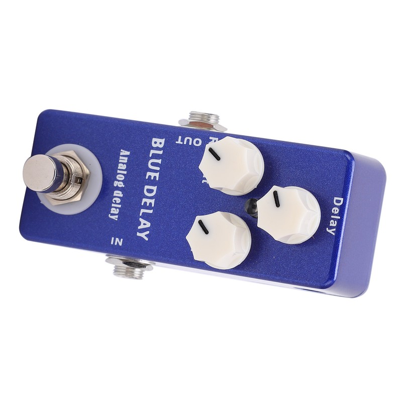 Guitar Effect Pedal Mini Blue Delay Analogue True Bypass Adjustable