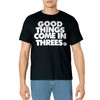 Good Things Come in Threes Novelty Basketball t-shirt