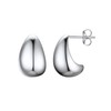 Suplight Waterdrop Hoop Earrings for Women, Sterling Silver Dupes Earrings