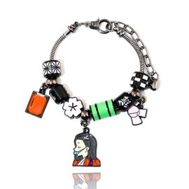 SONGCHANGJEWELRY Demon Slayer Nezuko Bracelet – Colorful Charm Beads Inspired by Kimetsu no Yaiba – Anime Gift for Fans and Collectors