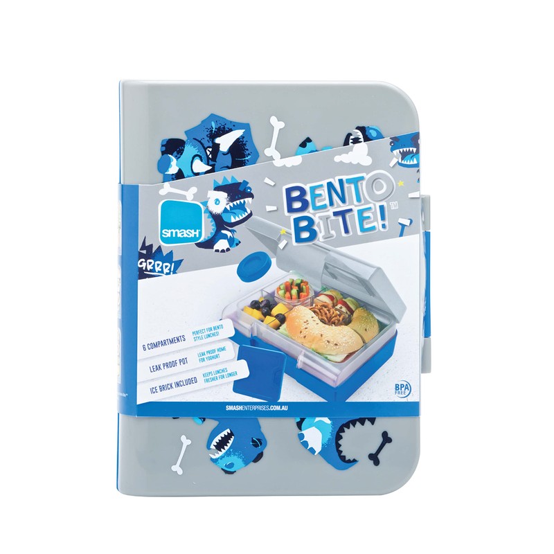 Smash Kids Bento Bite Lunch Box | 6 Compartment Bento-Style