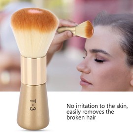 Large hair cutting neck duster brush, neck duster brush with gold-plated handle fashion style perfect accessory for all hairdressers