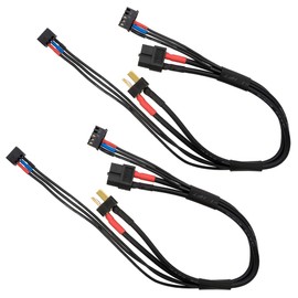 HITEC XT60 to Deans 2S Connector Cable, 2 Pack HMJ462-2P Black